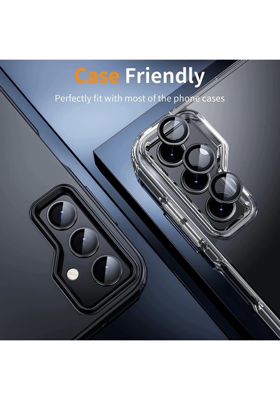 Samsung Uyumlu Galaxy A34 Kamera Koruyucu Temperli Cam Parlak Lens Koruma Eko Cl-07