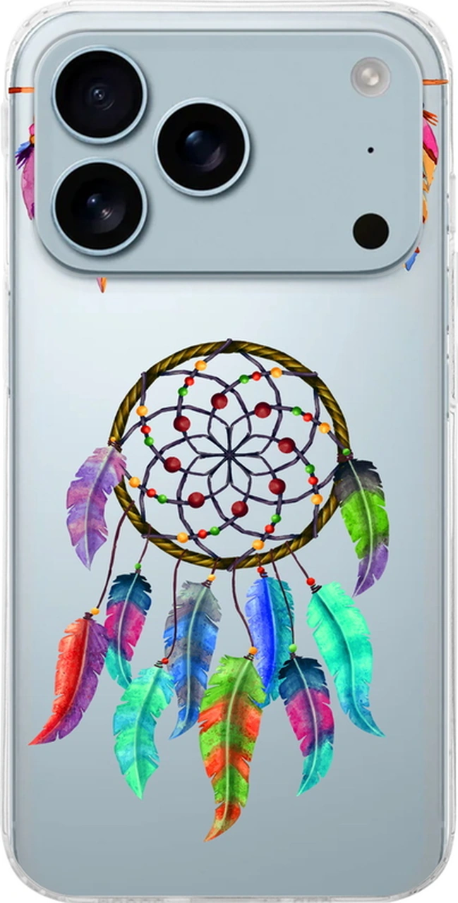 Apple Uyumlu iPhone 17 Pro Max İle Nazar 7 Baskılı Şeffaf Kılıf