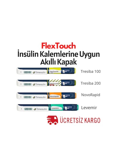 Flextouch Timesulin Insülin Kullanan Hastaları için Akıllı Kapak