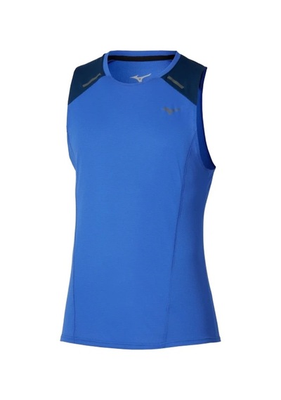 Mizuno Active Dryaeroflow Tank Erkek Kolsuz Tişört Mavi Çok Renkli