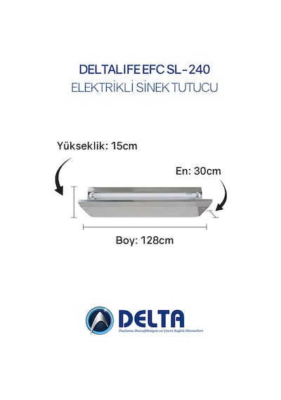 Deltalife Sl-240 Elektrikli Sinek Öldürücü Ve Güve Öldürücü Uv Lambalı Yapışkan Plakalı
