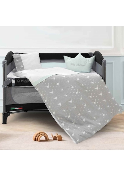 Elelelife Letto 6 Parça Park Yatak Bebek Uyku Seti Mint