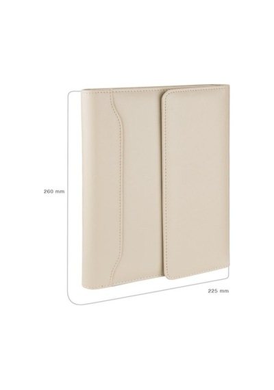 Organizer Ajanda Tarihsiz Kareli 22x26 CM - Bej