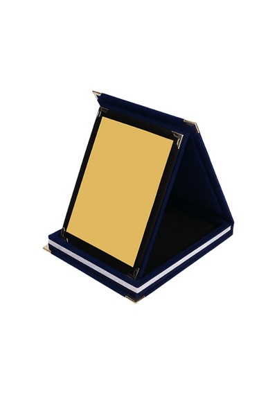 Lacivert Kadife Albüm Plaket 19x24,5cm Baskısız