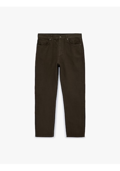 Koton Pamuklu Normal Bel Cepli Vintage Straight Fit Jean Pantolon Kahverengi 6sam40302nd Kahve Koton Pamuklu Normal Bel Cepli Vintage Straight Fit Jean Pantolon Kahverengi 6sam40302nd Kahve