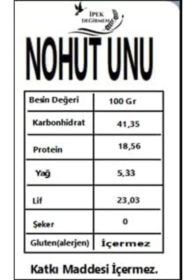 Nohut Unu Glutensiz 3 Kg, Nohut Unu