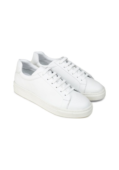 Deery Erkek Hakiki Deri Beyaz Sneaker Ayakkabı - 02018mbyzc01 Beyaz