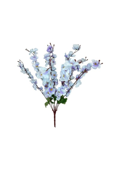 Nettenevime Yapay Çiçek Bahardalı Japon Kiraz Çiçeği 7 Dallı 57 CM Mavi