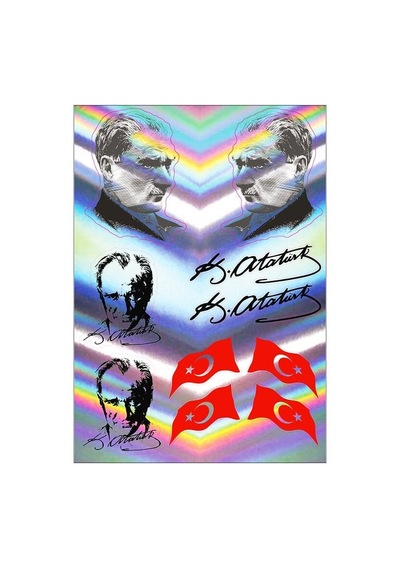 A5 Hologram Sticker 089 Tek Paket Çoklu Sticker Standart