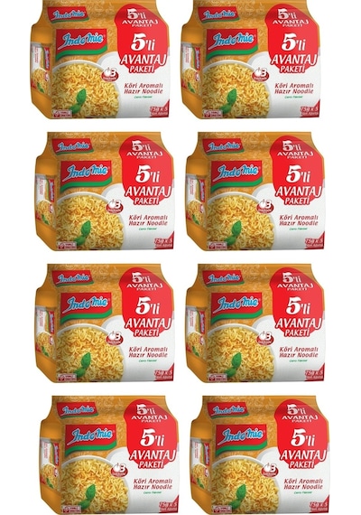 Indomie Körili Hazır Noodle 8'li 5 x 75 G