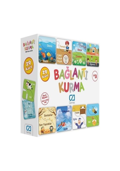 Ca Games 5043 Eğitici Kartlar Bağlantı Kurma 29 Parça