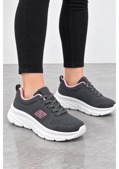 Ht Hotin Strata Kadın Günlük Sneaker Spor Ayakkabı - Füme