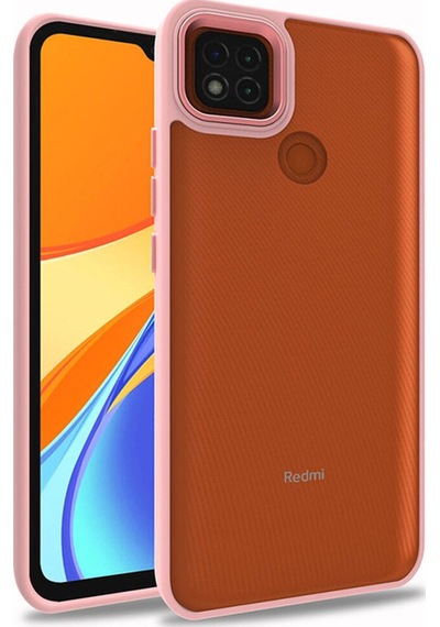 Xiaomi Redmi 9c Kılıf Zore Flora Kapak Rose Gold