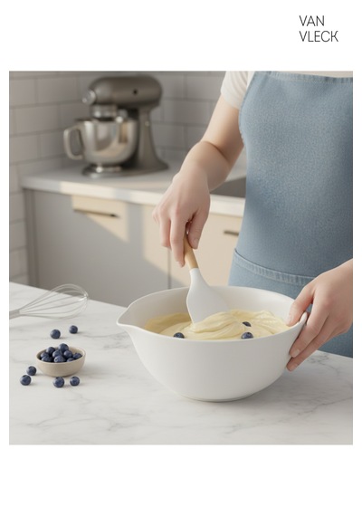 Silikon Sıyırma Spatulası Isıya Dayanıklı Yapışmaz Kazıyıcı Ve Karıştırıcı Mutfak Spatulası Beyaz