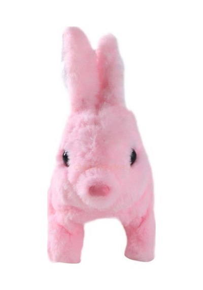 Aya Toys Pilli Peluş Tavşan 40098, Hareketli Sesli Peluş Tavşan 001