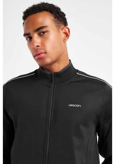 Lescon Erkek Fermuarlı Sweatshirt 25n-1150 Siyah
