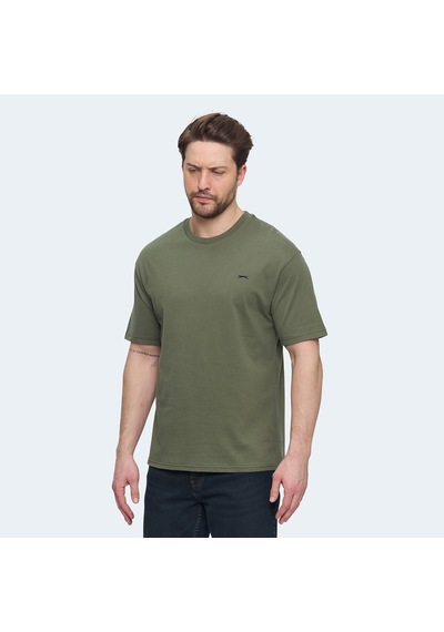 Slazenger VELLAMO Erkek Oversıze Haki Tişört