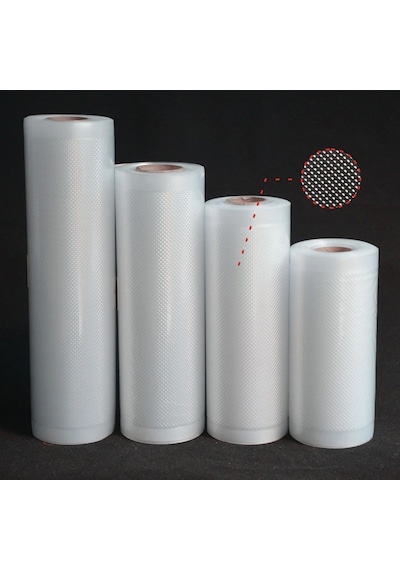 Vakum Torbası Tırtıklı Rulo En 30 Cm X Uzunluk 500 Cm 10 Adet