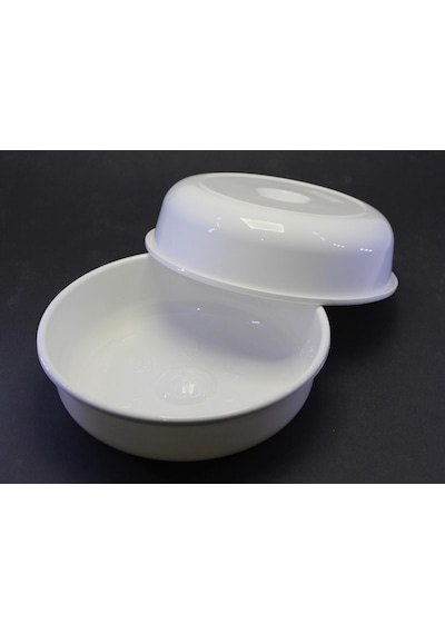 3 Adet Beyaz Renk Plastik Hamam Banyo Curun Sauna Termal Kaplıca Tası Maşrapa 20 Cm Çap 5 Cm Yükseklik Beyaz