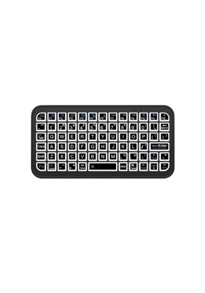 Hubrendy Tekno Bluetooth 5.2 Destekli Kablosuz Mini Rgb Klavye Ultra İnce