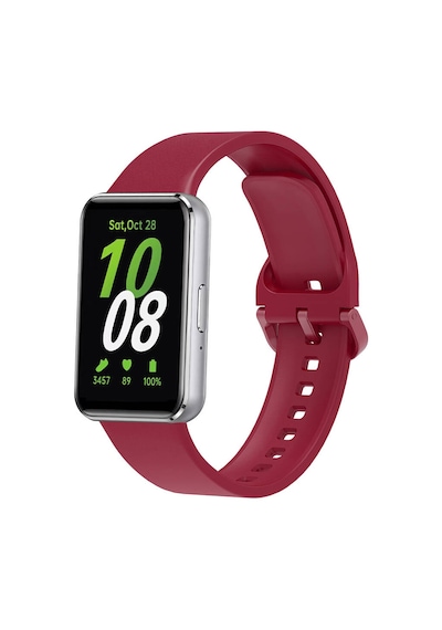 Galaxy Uyumlu Fit 3 Silikon Kordon Zore Krd-110 Strap Kayış-kırmızı