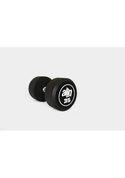 Alin Sport 35 Kg Kauçuk Kaplı Profesyonel Olimpik Dumbbell Dambıl Beyaz Alin