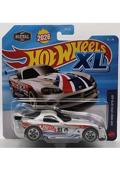 2026 Hot Wheels Xl 1/43 2008 Dodge Viper Srt10 Acr Çok Renkli