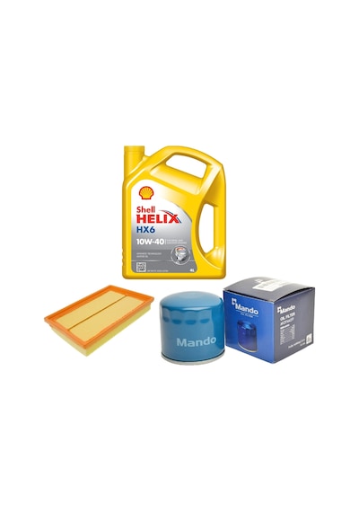 Bakım Seti Hyundaı Accent Milenyum Kasa 1.3, 1.5 Benzinli 2000-2002 + Shell Helıx Hx6 10w40