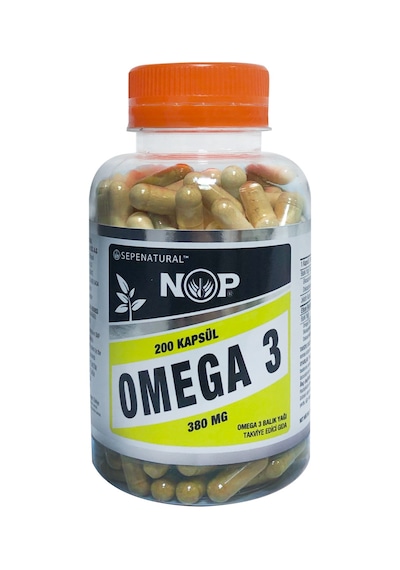 Sepe Natural NOP Omega 3 Liyofilize Toz Balık Yağı 380 MG 200 Kapsül
