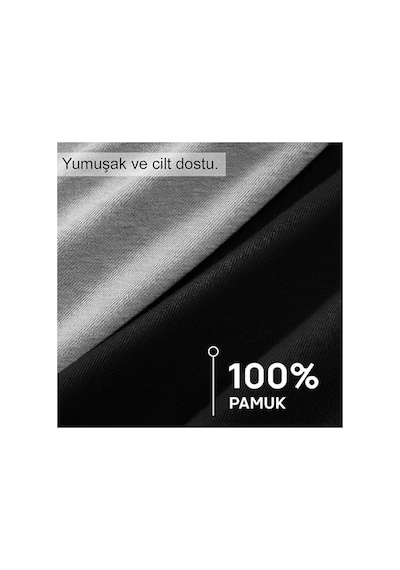 Anthony Jackson %100 Pamuk 3'lü Kutu Premium Havlu Bel Erkek Boxer Domenico Gri - Antrasit - Siyah