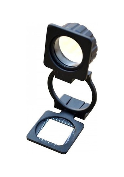 Tekstilciler Için Kumaş Kontrolü Büyüteç Katlanan Metal 15x Büyütme