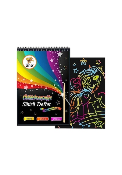 Sihirli Defter A5 10 Yp. Gökkuşaği Kazima Genel