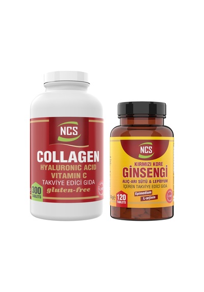 Collagen Hyaluronic Acid 300 Tablet Kırmızı Ginseng 120 Tablet