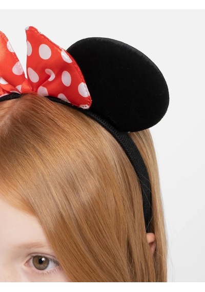 Kırmızı Fiyonklu Minnie Mouse Taç Fare Tacı Kafa Bandı 1