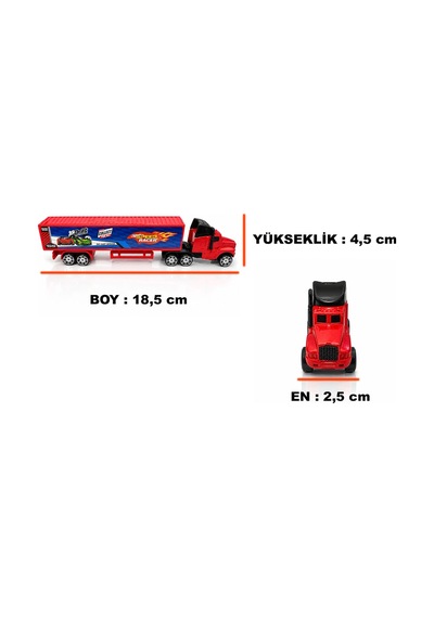 Speed Racer Road Series Tır Seti 4'lü Metal Araba Seti