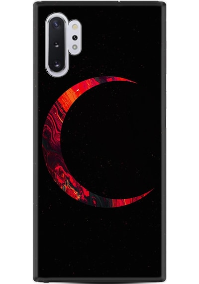Samsung Uyumlu Galaxy Note 10 Plus Kilif Silikon Red Moons 1747 539334226