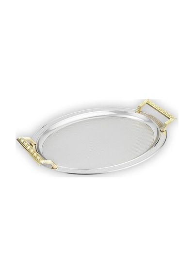 Tr Schafer Ela 2 Li Oval Çay Tepsisi-platin02 Diğer