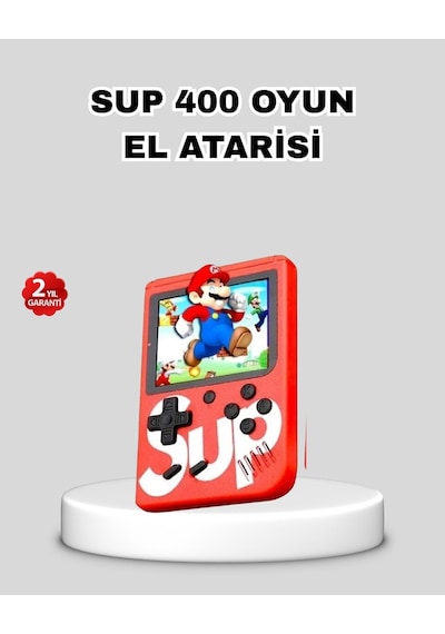 Hepsi Sup Retro El Konsolu 500 Oyun 2 Oyunculu 3 İnç Ekran Taşınabilir Şarjlı Atari Najmaddin