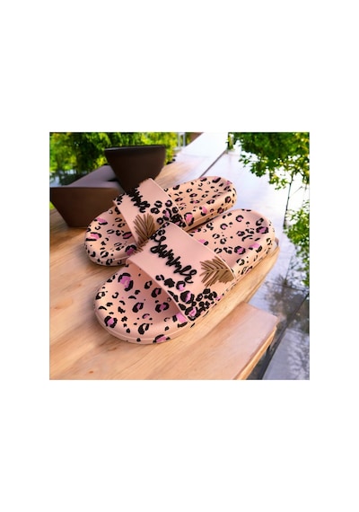 Gezer Leopar Desenli Kabartmalı .kaydırmaz Taban. Havuz Deniz Banyo Balkon Teras Ev Ve Sokak Terliği Pembe Gezer Leopar Desenli Kabartmalı .kaydırmaz Taban. Havuz Deniz Banyo Balkon Teras Ev Ve Sokak Terliği Pembe