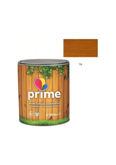 Hemel Prime Su Bazlı Ahşap Verniği Tik Rengi Iç Ve Dış 0,75