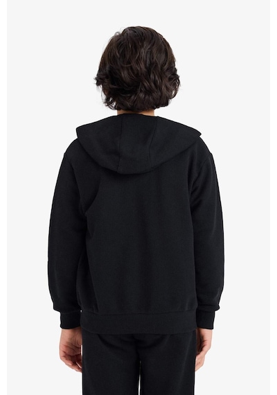 Defacto Erkek Çocuk Kapüşonlu Pike Fermuarlı Sweatshirt B6503a826spbk81 Siyah-bk81