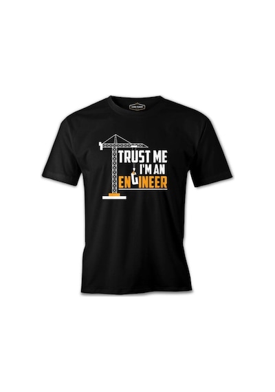 Trust Me I'M An Engineer - Vehicle Siyah Erkek Tshirt