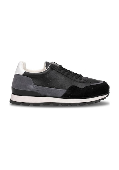 Lufian 111230302 Leo Erkek Hakiki Deri Klasik Sneaker Siyah