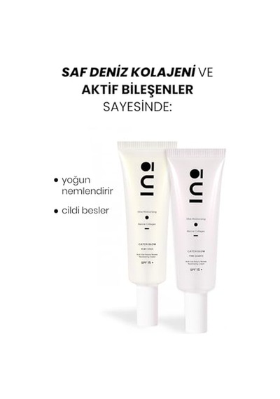 Pink Quartz Işıltılı Nemlendirici Makyaj Bazı Ve Yüz Kremi - 50ml Spf15 Saf Kolajen