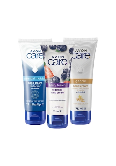 Avon Care Gliserin Ve Badem Sütü, Vanilya Içeren E Vitaminli Ve Yabanmersinli El Kremi Paketi