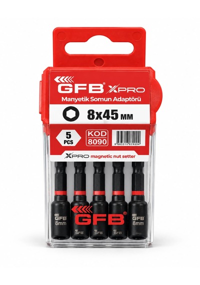Gfb Xpro Serisi 8x45 Mm Manyetik Somun Adaptörü 8090 5 Adet