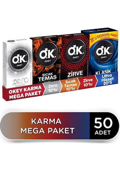 Okey Karma Prezervatif 50'li