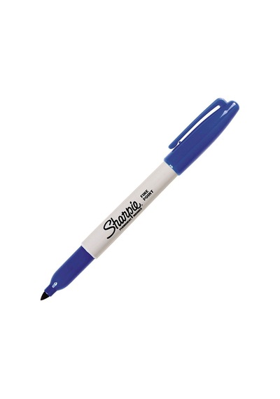 Sharpie Permanent Markör Fine Yuvarlak Uç Mavi S0810950 Çok Renkli