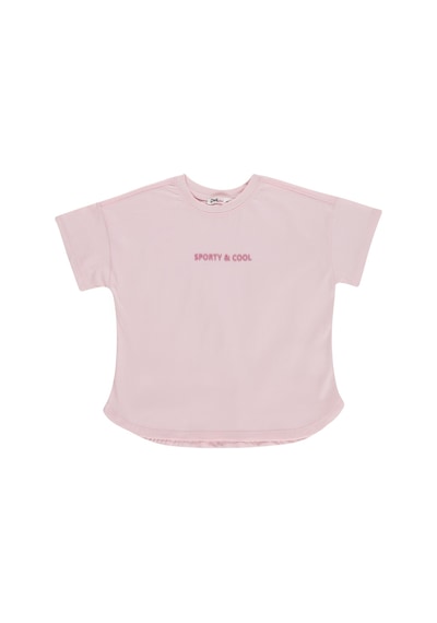 Civil Girls Sporty&cool Baskılı 6-9 Yaş Tişört - Soluk Leylak