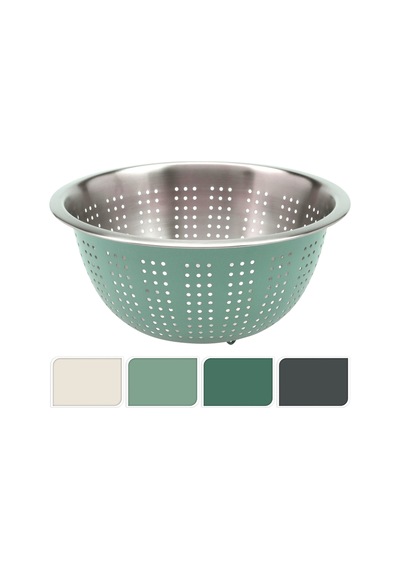Koopman Renkli Metal Süzgeç 24 Cm 4 Adet Çok Renkli
